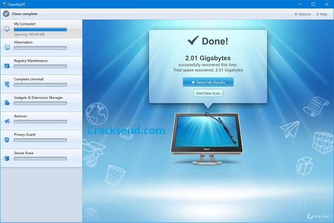 CleanMyPC Crack 1.12.8.0.2113 with Activation Code [Latest] 2022