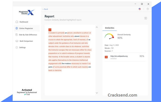 Plagiarism Checker X 8.0.8 Crack with Serial Key [Latest] 2022